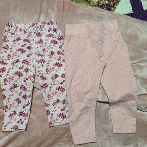 Set of Two Infant Gril pants size 12M